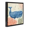 Stupell Industries Underwater Whimsical Whale Watercolor, 18" x 18" - 3 of 4