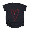 Simply Sage Market Hand Drawn Heart Garment Dyed Tee - 2 of 4