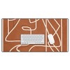 Nadja Abstract Face Sketch 4 Desk Mat - Deny Designs - 2 of 3