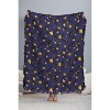Avenie Halloween Bats 56"x46" Woven Throw Blanket - Deny Designs - 3 of 4