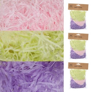 Unique Bargains Gift Packaging Easter Basket Filling Raffia Grass Paper 5 Packs - 1 of 4