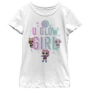 Girl's L.O.L Surprise U Glow Girl Disco T-Shirt - 1 of 4