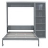 TIRAMISUBEST Full Size Murphy Bed Wall Bed with Shelves - 4 of 4