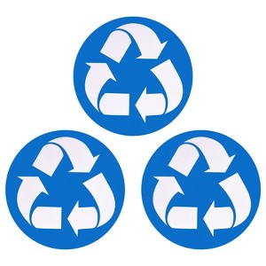 Unique Bargains Recycle Sticker Bin Labels Self-Adhesive Recycling Vinyl for Home Office - 1 of 4