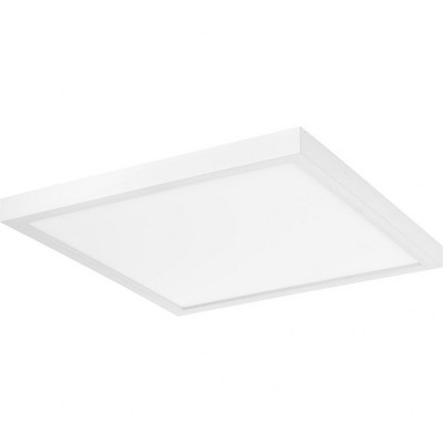 Everlume 14" White Polycarbonate LED Flush Mount with Edgelit Technology