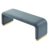 Modway Koda Performance Velvet Waterfall Long Bench - 4 of 4