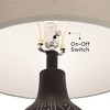 Pacific Coast Lighting 31 1/4" Black Geometric Pattern Table Lamp - 3 of 4