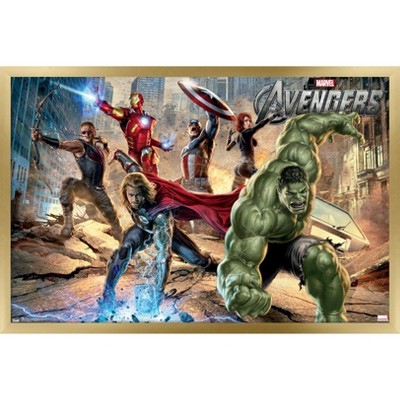 Trends International Marvel Cinematic Universe - Avengers - Mural Framed Wall Poster Prints
