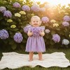 2Bunnies Lace Pom Pom Trim Baby Girl Dress - 2 of 4