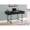 Monarch Specialties Computer Desk Home Office Laptop Storage Drawers 48InchL Work Metal Laminate Black Contemporary Modern - 2 of 4