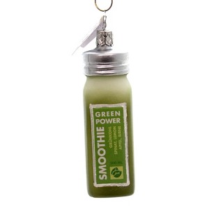 Inge Glas 4.25 In Green Power Smoothie Health Tree Ornaments - 1 of 3