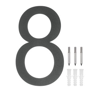 Unique Bargains 304 Stainless Steel Durable Rustproof House Numbers 1 Pc - 1 of 4