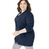 Woman Within Plus Size Fleece Baseball Jacket - 4 of 4