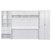 Queen Size Murphy Bed with Closet, Drawers and Shelves - 3 of 4
