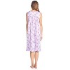 Casual Nights Women's Sleeveless Floral Lace and Ribbon Nightgown - 3 of 4