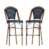 Taylor & Logan Set of 2 Nadia Stacking French Bistro Chairs - 2 of 4