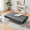 Yaheetech Faux Leather Adjustable Convertible Sofa Bed Couch Futon for Living Room - 3 of 4