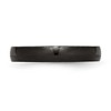 Black Bow Jewelry 4mm Black Plated Stainless Steel Polished Domed Band - 3 of 4