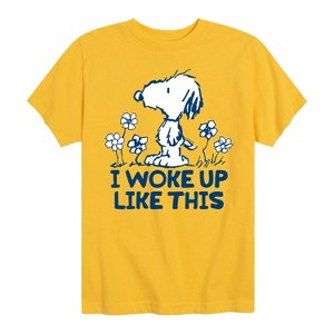 Boys' - Peanuts - Andy I Woke Up Like This Short Sleeve Graphic T-Shirt - 1 of 4