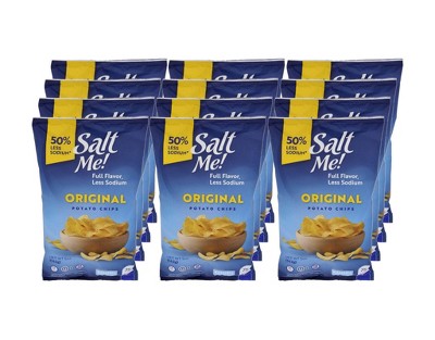 Saltme Original Potato Chips - Case of 12/5 oz