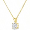 Sterling Silver Cubic Solitaire Pendant Necklace, Fashionable and Exquisite, Suitable for Women's Daily Wear - 2 of 4