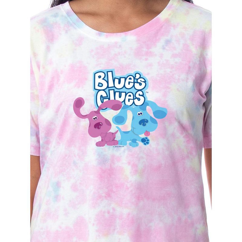 Nickelodeon Blue's Clues Womens' Magenta Nightgown Sleep Pajama Shirt Multicolored, 2 of 4