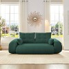 Sofa Bed, 78.7" Multi-Functional Foldable Sofa Couch, Teddy Fabric 4 Pillows and Armrest, Modern Lounge Furniture for Living Room - 2 of 4