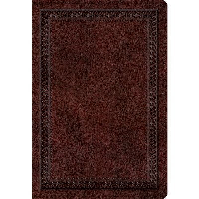 Value Compact Bible-ESV-Border Design - (Leather Bound)