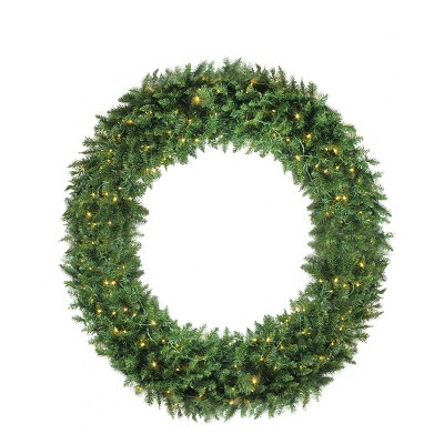 Northlight Pre-Lit Buffalo Fir Commercial Artificial Christmas Wreath - 72-Inch, White Lights