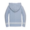 Hope & Henry Boys' Zip-Up Textured Sweater (Light Blue Heather Cable, XX-Small) - 4 of 4