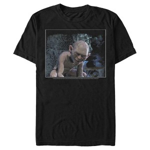 Men's The Lord of the Rings Fellowship of the Ring Smiling Gollum T-Shirt - 1 of 4