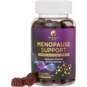 Menopause Relief Vitamin Gummy for Women - Natural Hot Flash Night Sweats Relief - 60 Gummies By Nature's Glow - 1 of 4