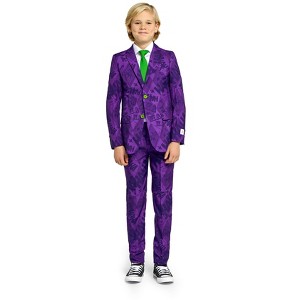 OppoSuits Teen Boys' Official Joker Suits - The Joker Costume - Purple - Size 14 Years - 1 of 4