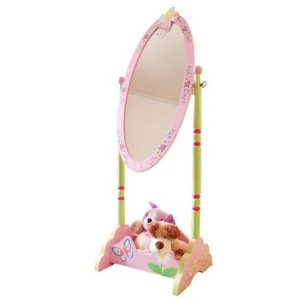 FONTOI Kids Dressing Table, Fairy Girls Standing Mirror for Girls, Pink, 14.96"*50"*16.92" - 1 of 4