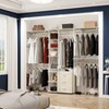 Besiost Heavy-duty Garment Rack Closet Organizer with Tower Shelving - 3 of 4