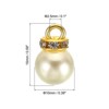 Unique Bargains Beautiful Designer DIY Jewelry Making Faux Pearl Pendants 100 Pcs - 2 of 4