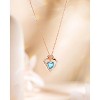 Molenia Heart Birthstone Necklace for Women 925 Sterling Silver Rose Gold Necklace Pendant Jewelry Christmas Anniversary Birthday Gifts for Her - 4 of 4