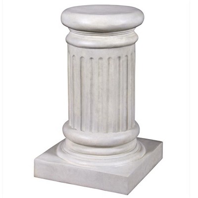 Design Toscano Classical Greek Fluted Garden Statuary Pedestal: Small