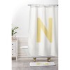 Deny Designs April Lane Art Block Monogram Memory Foam Bath Mat - 4 of 4
