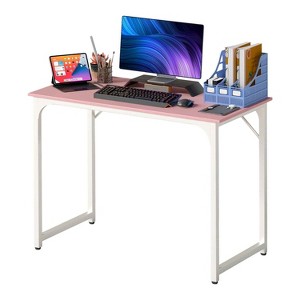 FDW Computer Desk 32/39/47/55 inch Length Study Writing Table Adjustable feet for Home Office - 1 of 4