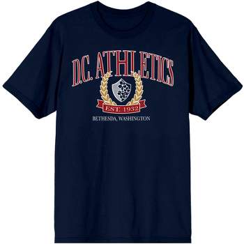 Vintage Sport DC Athletic Men's Navy T-Shirt