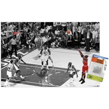 Trends International Michael Jordan - The Shot Horizontal Unframed Wall Poster Prints
