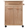 Hackett Kitchen Cart Natural - Winsome - 4 of 4