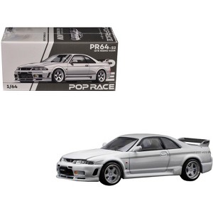 GTR Nismo 400R RHD (Right Hand Drive) White 1/64 Diecast Model Car by Pop Race - 1 of 4