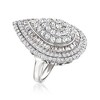 Ross-Simons 4.00 ct. t.w. Round and Baguette CZ Cocktail Ring in Sterling Silver - 3 of 4