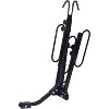 Black  2 Bike FOLD Down Hitch Mount 2 Bicycle Rack Carrier Fits 1-1/4" and 2" Hitch receivers - 3 of 4