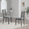 MAYEERTY 4-Pc Wooden Dining Chairs w/Padded Upholstery - Gray Side Chairs for Home - 2 of 4
