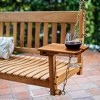 Cambridge Casual Moni Teak Wood Outdoor Porch Swing: Weather-Resistant, 2-Seater with Hanging Hardware - 2 of 4