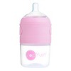 PopYum 5oz Anti-Colic Baby Bottle for Breast and Formula Feeding, 2-Pack, Pink, #1 Slow Flow Nipples - 3 of 4