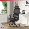 DSVIMOY Task and Office Chair High Back Ergonomic Chair with Self Adaptive Lumbar Support for Office, Black, 31.69"*22.63"*17.52" - 2 of 4